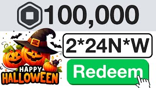 NEW HALLOWEEN ROBLOX PROMO CODE GIVES FREE ROBUX Roblox October 2024 [upl. by Annelak82]