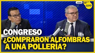 Congreso Compra de alfombras a pollería quotno se realizóquot asegura director de administración [upl. by Haskel]