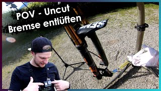 Fahrrad Scheibenbremse entlüften  POV Uncut [upl. by Arodnap]