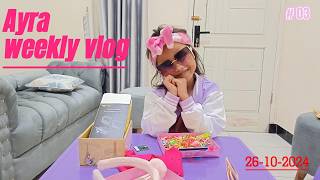 Ayra weekly vlog in homeunboxing mainan anak viral [upl. by Williamsen96]