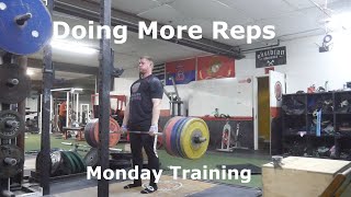 Doing More Reps  Monday Training  Weightlifting Training [upl. by Friedly168]