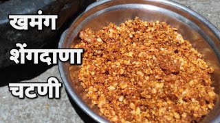 सोलापूरची खमंग शेंगदाणा चटणी  Peanut Chutney  Spicy Chutney [upl. by Nuli126]