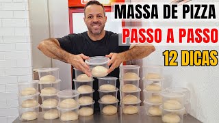 MASSA DE PIZZA PROFISSIONAL I A MELHOR E MAIS FÁCIL DO YOUTUBE I CUSTA R087 PRA FAZER I 12 DICAS [upl. by Lu]