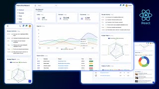 📈 React Admin Dashboard Creating a dynamic and responsive dashboard using React JS [upl. by Ecnaralc106]