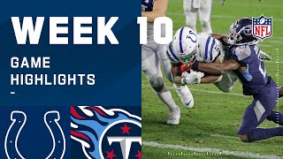 Colts vs Titans Week 10 Highlights  NFL 2020 [upl. by Nylrem649]