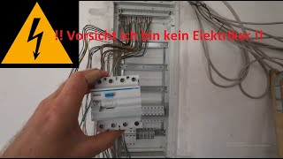 Verteilerkasten im Wohnhaus selber bestücken Teil 1  Ich bin kein Elektriker [upl. by Tnerb]