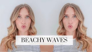 BEACH WAVES WITH CURLING WAND  NATURAL LOOKING BEACH WAVES [upl. by Ferullo]