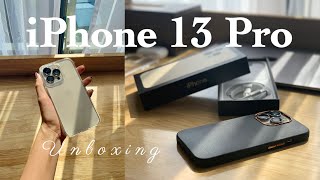 UNBOXING  iPhone 13 Pro Gold  Accessories  Camera test 💛 [upl. by Eniamret]