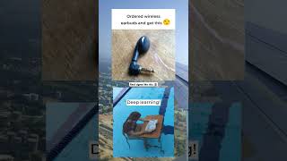 Earbuds 🤣 deep learning 🌊😂 memer funny funnymemes shorts comedy [upl. by Hurst]