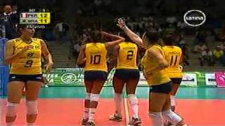 Sudamericano Juvenil de Voley 2010  Peru vs Brasil set I  Pt 2 [upl. by Koziarz159]