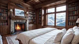 Deep Sleep Healing Full Body Recovery and Rejuvenation at Natural Snow and Fire Sound Frequency [upl. by Eliath]