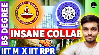 IIT Madras Collabs with IIT Ropar  Good News for BS Degree Students Offline Campus Access Nikansh [upl. by Adnilrev904]