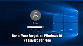 Reset Your Forgotten Windows 10 Password For Free [upl. by Nonnek]