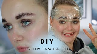 HOW TO DIY brow lamination with ICONSIGN lashlift kit [upl. by Oralie684]