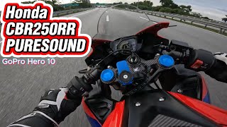 Honda CBR250RR  Project 79 Exhaust Pure Sound  GoPro Hero 10 4K [upl. by Corilla314]