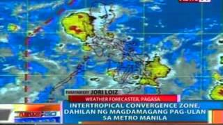 NTG Intertropical convergence zone dahilan ng magdamagang pagulan sa Metro Manila [upl. by Pachton]