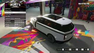 GTA V Bennys Car Custom Transforming the Gallivanter Baller STD Range Rover L460 [upl. by Jada628]