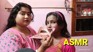 ASMR Makeup 💄 my sister special sound [upl. by Amerd]