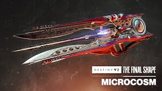 Microcosm Exotic Heavy Trace Rifle Preview  Destiny 2 The Final Shape [upl. by Nauwaj843]