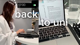 UNI VLOG 💻 study days going to class back into routine productive library dates [upl. by Gerrie]