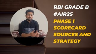 RBI GRADE B  Phase 1  Sources and Strategy  Shreyash Vajir [upl. by Attolrac]