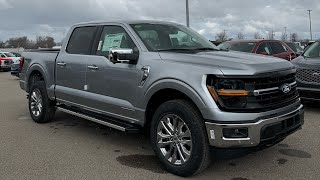 2024 Ford F150 XLT 302A 4X4 in Iconic Silver Metallic Full Walk Around [upl. by Trudnak988]