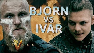 Vikings Bishop Heahmund Meets Ivar The Boneless In Battle  Homeland Premieres Dec 6  History [upl. by Aipotu]