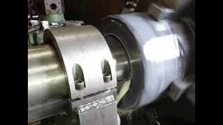 TREPANNING INCONEL 718 10quot BORE [upl. by Brindell]