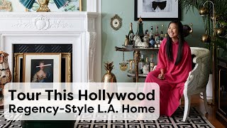 Tour This Renovated Hollywood RegencyStyle Home in LA  Handmade Home [upl. by Schoenberg571]