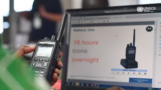 UNSOS Capacity Building  Motorola Training for Somali Security Forces [upl. by Noonan]