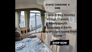 Static Caravan For Hire On Clarach Bay Aberystwyth Mid Wales Caravan Holidays [upl. by Nanji]