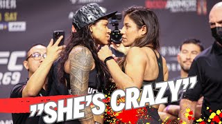 Amanda Nunes EVISCERATES Julianna Peña quotShes Crazyquot [upl. by Kred]