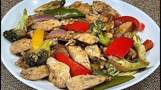 Diet Chicken with Broccoli  Sautéed Chicken with vegetables  Healthy chicken recipe [upl. by Eusebio]