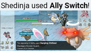 ALLY SWITCH SHEDINJA in DOUBLES will make you RAGE QUIT Pokemon Showdown [upl. by Rein]