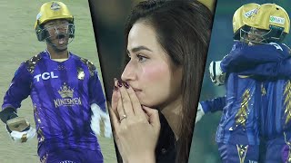 PSL 9  Important Partnership Between Hosein amp Rutherford  Karachi vs Quetta  Match 16  M2A1A [upl. by Aztiley]