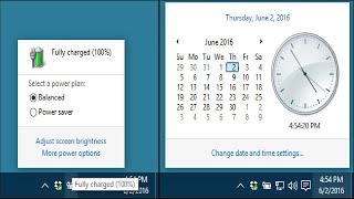 How to Restore the Old Clock Calendar and Battery on the Windows 10 Taskbar [upl. by Eittam]