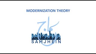 MODERNIZATION THEORY  DEVELOPMENT STUDIES URDUHINDI [upl. by Anwad]