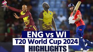 ENG vs WI T20 World Cup 2024 Highlights England vs West Indies T20 World Cup Full Highlights [upl. by Ainig]