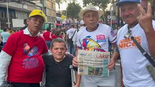 Venezuelans of all generations mobilize in support of Nicolás Maduro [upl. by Afatsom]