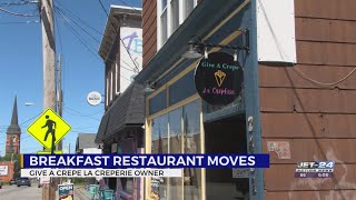 Give a Crepe La Creperie moving to new location in City of Erie [upl. by Hild]