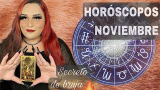 HORÓSCOPOS DEL MES DE NOVIEMBRE  Secreto de bruja [upl. by Adrahc]