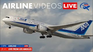 🔴LIVE LAX PLANE SPOTTING Watch Arrivals and Departures [upl. by Yartnoed]