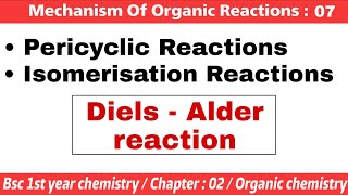 Pericylic amp Isomerisation Reactions  Mechanism of organic reactions  Bsc 1st year chemistry [upl. by Faith]