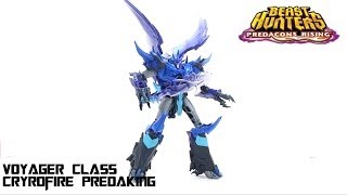 Video Review of the Transformers Predacons Rising Cryofire Predaking [upl. by Enrica231]