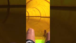 Yellow Water Slide at AquaCentrum 🇭🇺 [upl. by Cirillo230]