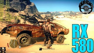 Mad Max Radeon RX 580 Fps Performance Maximum Settings 1080P [upl. by Nwonknu]