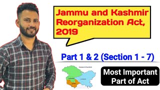 Jampk Reorganisation Act 2019  Important Sections amp Parts  Learning Tricks  Part 2  JKSSBJKPSC [upl. by Goggin]