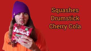 Squashies Drumstick  Cherry Cola Flavour Food Review [upl. by Cyrano61]