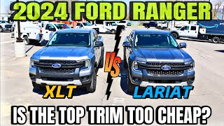 2024 Ford Ranger XLT VS Ford Ranger Lariat Has Ford Actually Priced The Top Trim Right [upl. by Murage858]