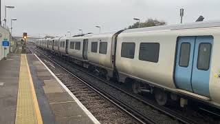 Thameslink coming into Three Bridges for Bedford [upl. by Nerb]